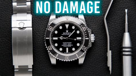 how to remove rolex band without tool|how to unlock Rolex bracelet.